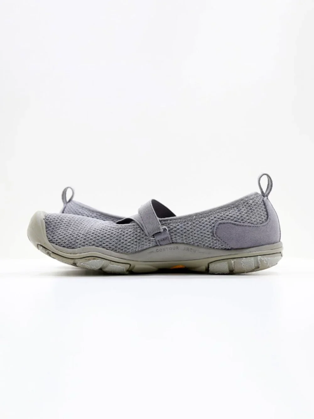 Keen Hush CNX Gray Knit Comfort Mary Jane Flats - 8.5 Wide